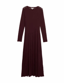 Mesh Jersey Midi Column Dress -Cyberjammies Store mesh jersey midi column dress