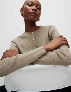 Metallic Crew Neck Slim Fit Cardigan -Cyberjammies Store metallic crew neck slim fit cardigan 8