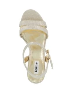 Dune London Metallic Strappy Block Heel Sandals -Cyberjammies Store metallic strappy block heel sandals 8