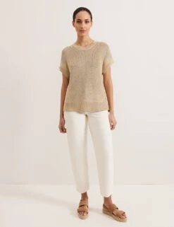 Metallic Textured Round Neck Jumper -Cyberjammies Store metallic textured round neck jumper 11