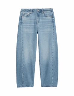 Mid Rise Barrel Jeans -Cyberjammies Store mid rise barrel jeans 1