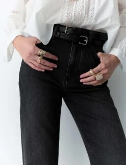 Mid Rise Straight Leg Ankle Grazer Jeans -Cyberjammies Store mid rise straight leg ankle grazer jeans 11