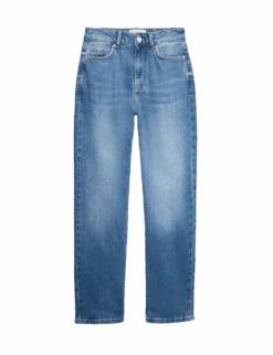 Mid Rise Straight Leg Ankle Grazer Jeans -Cyberjammies Store mid rise straight leg ankle grazer jeans