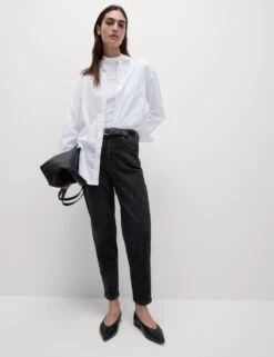 The Mom Jeans -Cyberjammies Store mom high waisted ankle grazer jeans 1