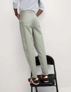 Mom High Waisted Colour Ankle Grazer Jeans -Cyberjammies Store mom high waisted colour ankle grazer jeans 8