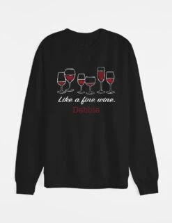 Personalised Fine Wine Sweatshirt 11 Personalised Fine Wine Sweatshirt -Cyberjammies Store personalised fine wine sweatshirt 5