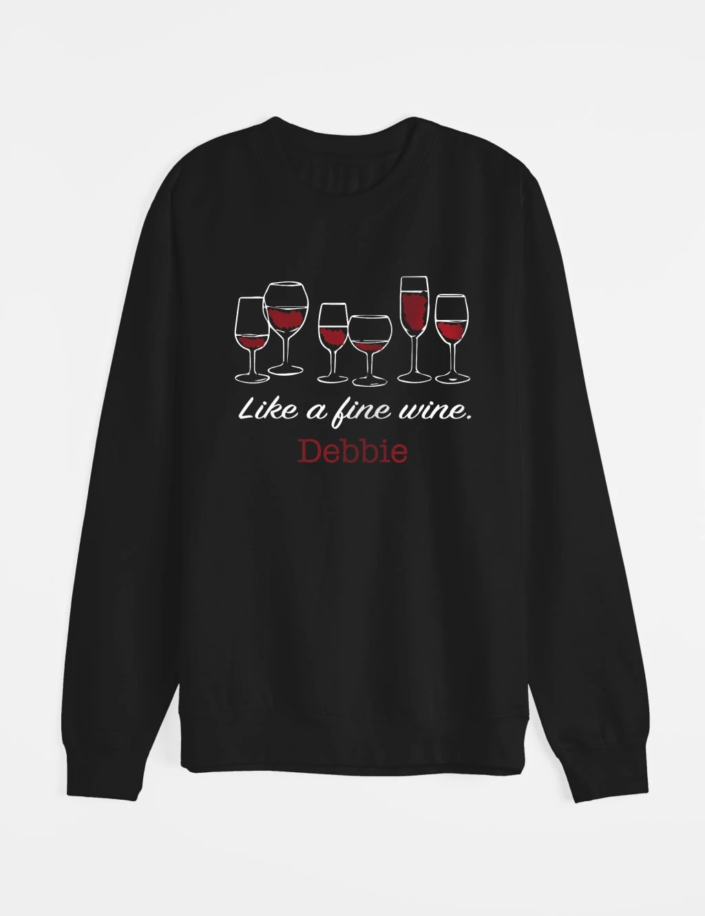 Personalised Fine Wine Sweatshirt 6 Personalised Fine Wine Sweatshirt - Image 6