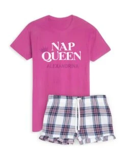 Personalised Womens Pyjama Short Set -Cyberjammies Store personalised womens pyjama short set 5