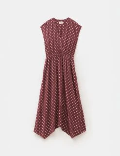 Geometric Print Maxi Waisted Relaxed Dress -Cyberjammies Store polka dot maxi waisted relaxed dress with wool 4