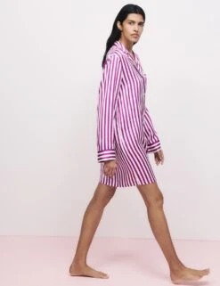 The Striped Nightshirt -Cyberjammies Store printed satin nightshirt 7