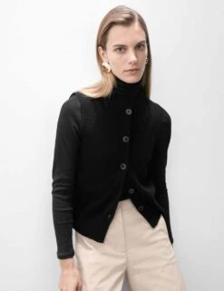 Pure Cashmere Button Through Knitted Vest -Cyberjammies Store pure cashmere button through knitted vest 14