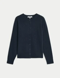 Pure Cashmere Crew Neck Relaxed Cardigan -Cyberjammies Store pure cashmere crew neck relaxed cardigan 16