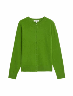 Pure Cashmere Crew Neck Relaxed Cardigan -Cyberjammies Store pure cashmere crew neck relaxed cardigan