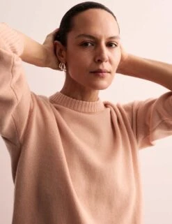 Jaeger Pure Cashmere Crew Neck Relaxed Jumper -Cyberjammies Store pure cashmere crew neck relaxed jumper 15