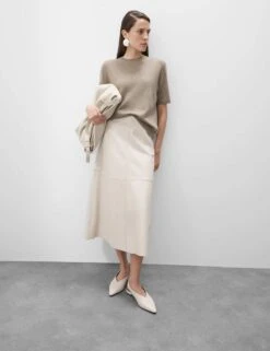 Pure Cashmere Textured Crew Neck Knitted Top -Cyberjammies Store pure cashmere textured crew neck knitted top 11