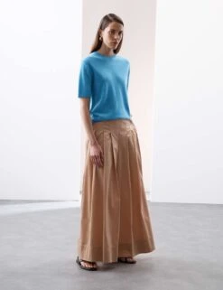 Pure Cashmere Textured Crew Neck Knitted Top -Cyberjammies Store pure cashmere textured crew neck knitted top 15