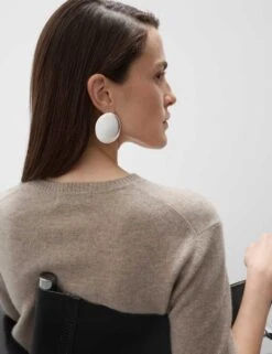 Pure Cashmere Textured Crew Neck Knitted Top -Cyberjammies Store pure cashmere textured crew neck knitted top 8