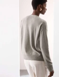 Pure Cashmere V-Neck Button Front Cardigan 32 Pure Cashmere V-Neck Button Front Cardigan -Cyberjammies Store pure cashmere v neck button front cardigan 11