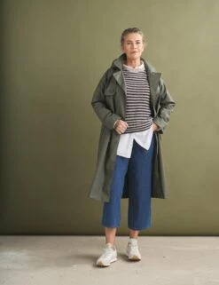 Pure Cotton Belted Double Breasted Trench Coat -Cyberjammies Store pure cotton belted double breasted trench coat 12