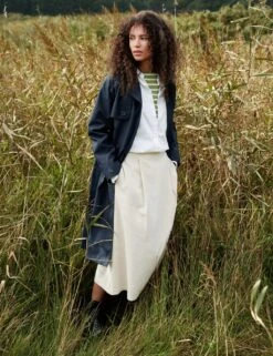 Pure Cotton Belted Double Breasted Trench Coat -Cyberjammies Store pure cotton belted double breasted trench coat 19