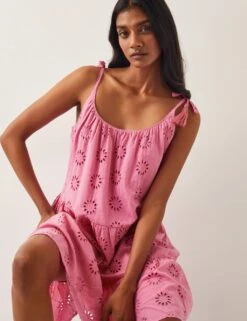 MONSOON Pure Cotton Broderie Skater Dress -Cyberjammies Store pure cotton broderie skater dress 5