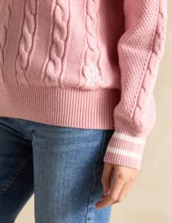 Joules Pure Cotton Cable Knit Jumper -Cyberjammies Store pure cotton cable knit jumper 7