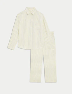 Pure Cotton Cambric Striped Pyjama Set 20 Pure Cotton Cambric Striped Pyjama Set -Cyberjammies Store pure cotton cambric striped pyjama set 8