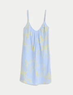 Pure Cotton Cool Comfort™ Printed Chemise -Cyberjammies Store pure cotton cool comfort printed chemise 5