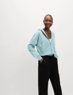 Pure Cotton Cropped Zip Through Hoodie -Cyberjammies Store pure cotton cropped zip through hoodie 15