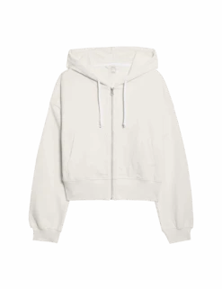 Pure Cotton Cropped Zip Through Hoodie -Cyberjammies Store pure cotton cropped zip through hoodie