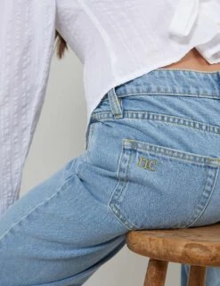 Pure Cotton Denim Barrel Jeans -Cyberjammies Store pure cotton denim barrel jeans 6