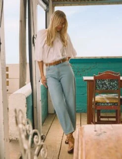 Pure Cotton Denim Barrel Jeans -Cyberjammies Store pure cotton denim barrel jeans 8