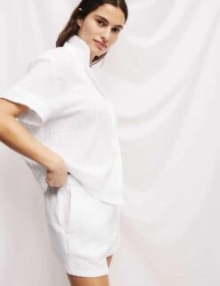 Pure Cotton Dobby Muslin Shortie Set -Cyberjammies Store pure cotton dobby muslin shortie set 7