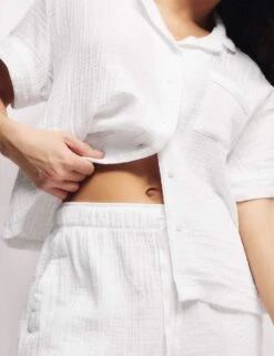 Pure Cotton Dobby Muslin Shortie Set -Cyberjammies Store pure cotton dobby muslin shortie set 9