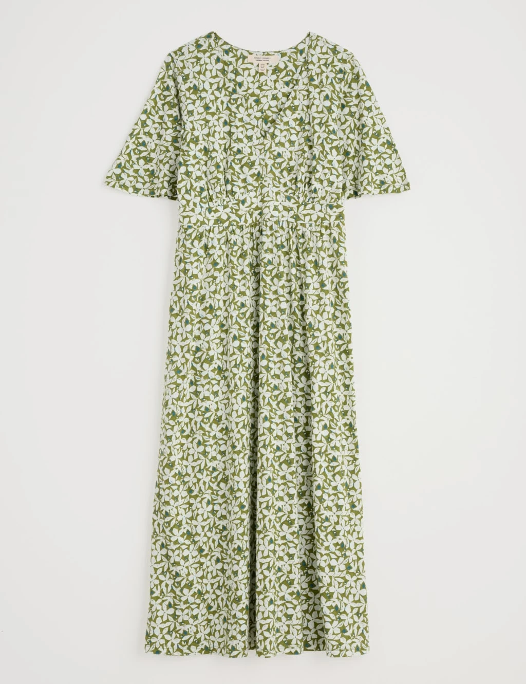Pure Cotton Floral Maxi Waisted Dress 5 Pure Cotton Floral Maxi Waisted Dress - Image 5