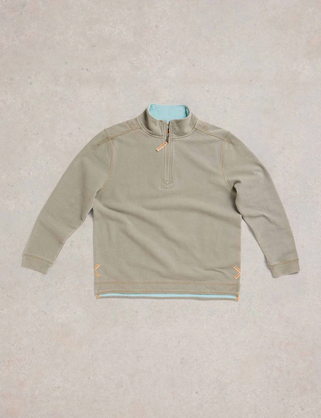 WHITE STUFF Pure Cotton Funnel Neck Half Zip Sweatshirt 15 WHITE STUFF Pure Cotton Funnel Neck Half Zip Sweatshirt - Image 15