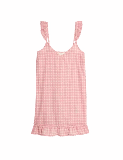 Pure Cotton Gingham Chemise -Cyberjammies Store pure cotton gingham chemise