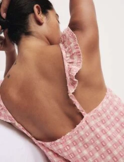 Pure Cotton Gingham Chemise -Cyberjammies Store pure cotton gingham chemise 4