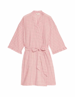 Pure Cotton Gingham Yarn Dyed Dobby Wrap -Cyberjammies Store pure cotton gingham yarn dyed dobby wrap