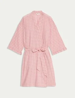 Pure Cotton Gingham Yarn Dyed Dobby Wrap -Cyberjammies Store pure cotton gingham yarn dyed dobby wrap 5