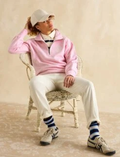 Joules Pure Cotton Half Zip Sweatshirt 25 Joules Pure Cotton Half Zip Sweatshirt -Cyberjammies Store pure cotton half zip sweatshirt 11