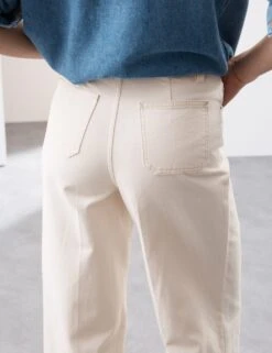 Pure Cotton High Waisted Wide Leg Jean -Cyberjammies Store pure cotton high waisted wide leg jean 10