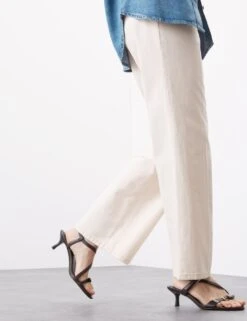 Pure Cotton High Waisted Wide Leg Jean -Cyberjammies Store pure cotton high waisted wide leg jean 7