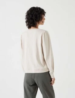 Emily Pure Cotton Puff Sleeve Top -Cyberjammies Store pure cotton jersey puff sleeve sweatshirt