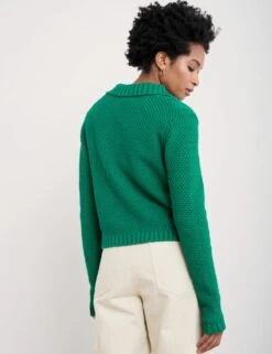 Pure Cotton Knitted Collared Button Front Cardigan -Cyberjammies Store pure cotton knitted collared button front cardigan 9