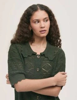 Pure Cotton Knitted Short Sleeve Cardigan -Cyberjammies Store pure cotton knitted short sleeve cardigan 13