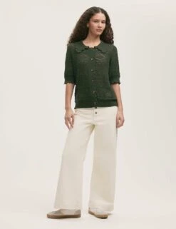 Pure Cotton Knitted Short Sleeve Cardigan -Cyberjammies Store pure cotton knitted short sleeve cardigan 15