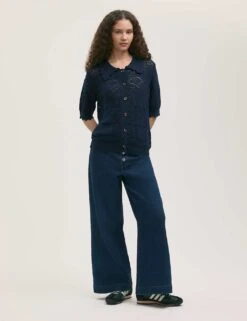 Pure Cotton Knitted Short Sleeve Cardigan -Cyberjammies Store pure cotton knitted short sleeve cardigan 19