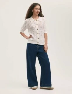 Pure Cotton Knitted Short Sleeve Cardigan -Cyberjammies Store pure cotton knitted short sleeve cardigan 7