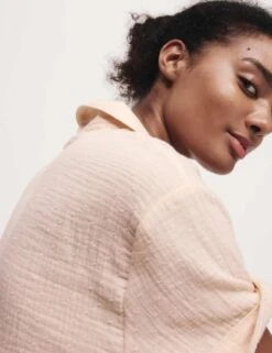 Pure Cotton Muslin Revere Shortie Set -Cyberjammies Store pure cotton muslin revere shortie set 12